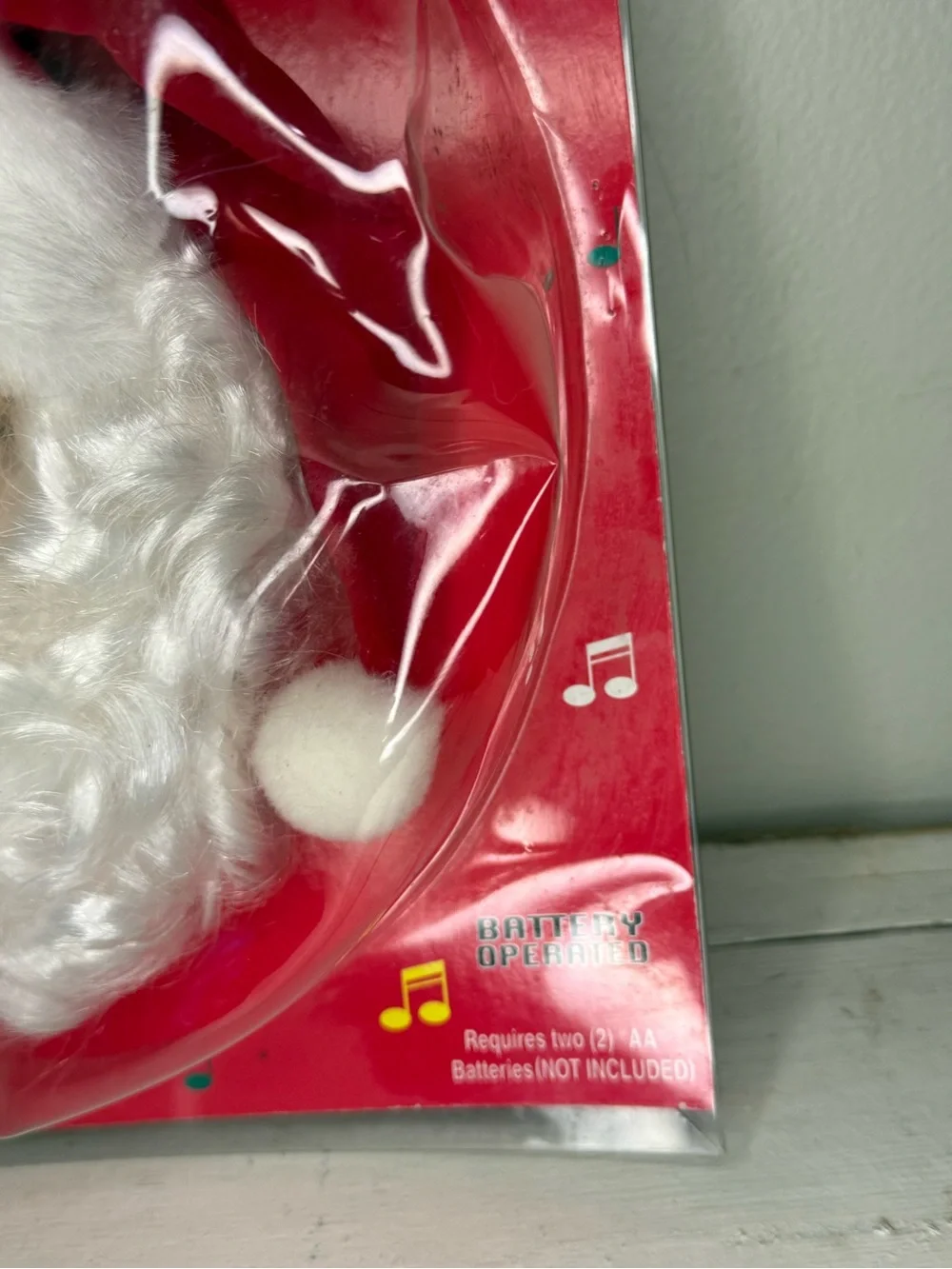 NIP Vintage Telco Santa Claus Head Wall Door Christmas Music Hanging decor